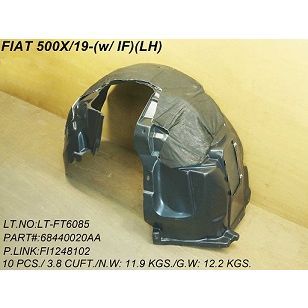 2019-2023 FIAT 500X Fender inner panel Left Driver Side OEM# 68440020AA-PFM PL# FI1248102