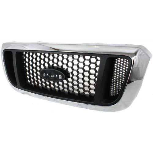 FORD TRUCKS & VANS RANGER  GRILLE CHROME W/ARG MESH TYPE (4WD) OEM#4L5Z8200EAA 2004-2005 PL#FO1200453