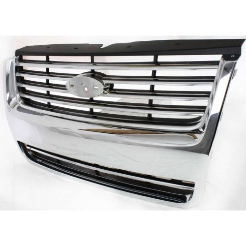 FORD TRUCKS & VANS EXPLORER  GRILLE CHROME/BLACK (LTD & XLT W/O Ironman Pkg)**CAPA** OEM#8L2Z8200DA 2006-2010 PL#FO1200476C