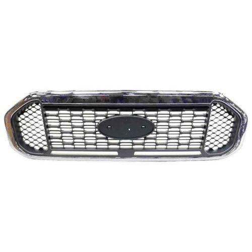 FORD TRUCKS & VANS RANGER GRILLE UPPER CHROME/TXT (XLT) OEM#KB3Z8200F 2019-2023 PL#FO1200700