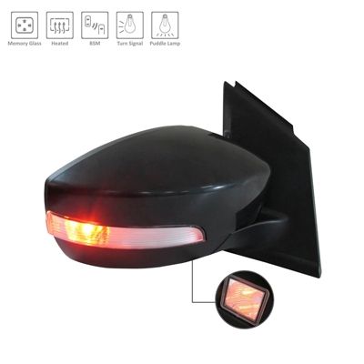 FORD TRUCKS & VANS ESCAPE  DOOR MIRROR RIGHT (Passenger Side) PWR/HTD/SIGNAL/PUDDLE/MEMORY (W/BSD)(PTM) OEM#GJ5Z17682EA-PFM 2017-2019 PL#FO1321569