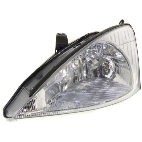 FORD FOCUS  HEAD LAMP ASSY LEFT (Driver Side) (W/O HID & SVT)(CHROME BEZEL) OEM#3S4Z13008CD 2000-2002 PL#FO2502171
