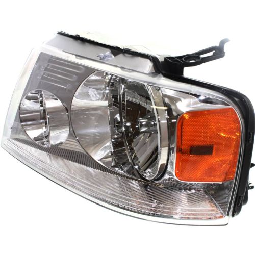 FORD TRUCKS & VANS FORD/PU  (F150 EXC HERITAGE) HEAD LAMP ASSY LEFT (Driver Side) (W/CHROME TRIM)(Exc HARLEY) OEM#7L3Z13008GA 2004-2008 PL#FO2502201