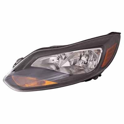 FORD FOCUS SEDAN  HEAD LAMP LEFT (Driver Side) (BLACK)(TITANIUM MDL) OEM#BM5Z13008M 2012-2014 PL#FO2502299