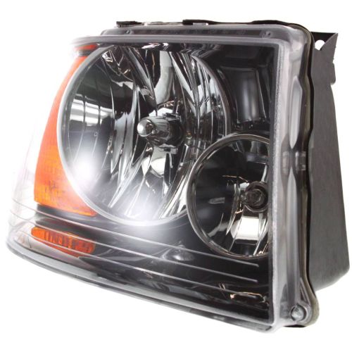 FORD TRUCKS & VANS EXPEDITION  HEAD LAMP ASSY RIGHT (Passenger Side) (BLACK BEZEL)(W/OFF ROAD PKG) OEM#6L1Z13008CA 2003-2006 PL#FO2503198