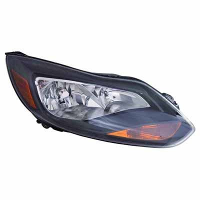 FORD FOCUS HATCHBACK/ST  HEAD LAMP RIGHT (Passenger Side) (BLACK)(TITANIUM MDL) OEM#BM5Z13008H 2012-2014 PL#FO2503299