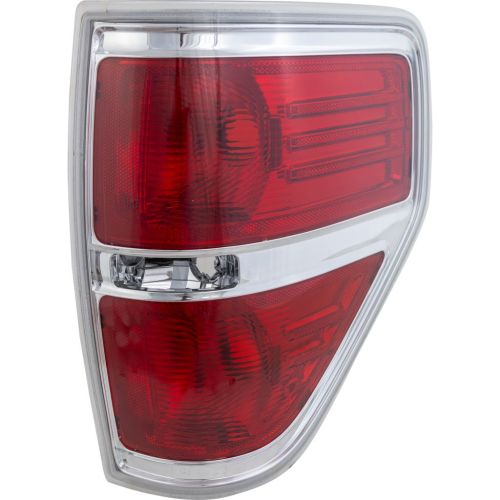 FORD TRUCKS & VANS FORD/PU F150 (EXC SVT RAPTOR) TAIL LAMP UNIT RIGHT (Passenger Side) (STYLESIDE)(CHROME TRIM)**CAPA** OEM#BL3Z13404B 2009-2014 PL#FO2819143C