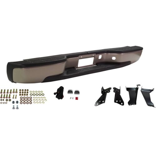 GM TRUCKS & VANS SILVERADO/PU (CHEVY) (07 OLD STYLE) REAR STEP BUMPER ASSEMBLY PTD W/MTG KIT (Fleetside)(1500/2500) OEM#88944059-PFM 1999-2007 PL#GM1103124
