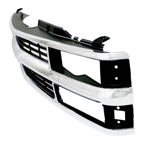GM TRUCKS & VANS TAHOE (CHEVY) (HEAD/LAMP & C/L 2pcs Design ) GRILLE CHROME (COMP HEAD/LAMP) (CHEVY) OEM#15981106 1995-2000 PL#GM1200238