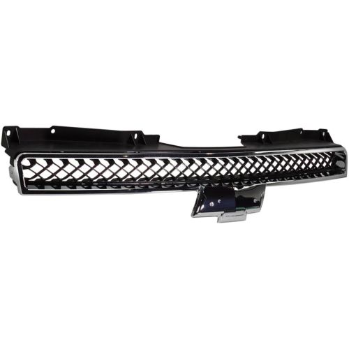 GM TRUCKS & VANS SUBURBAN (CHEVY) GRILLE UPPER CHROME FRAME/BLK MESH OEM#22830013 2007-2014 PL#GM1200563