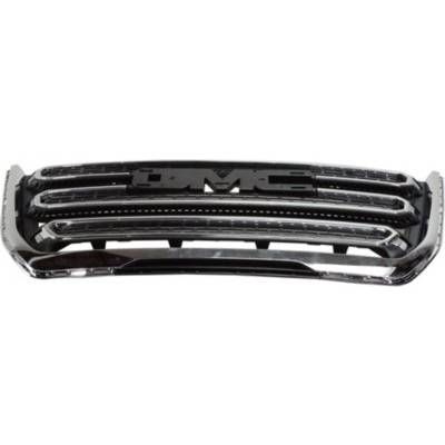 GM TRUCKS & VANS TERRAIN /TERRAIN DENALI (GMC) GRILLE MAT-BLACK (W/CHROME FRAME)(SLT)**CAPA** OEM#23379210 2016-2017 PL#GM1200724C