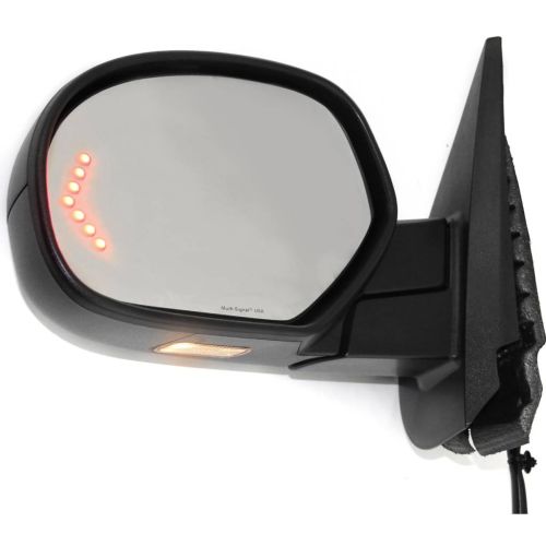 GM TRUCKS & VANS TAHOE (CHEVY) DOOR MIRROR LEFT (Driver Side) PWR/HTD/PUDDLE LAMP/ARROW SIGNAL/MEMORY/P-FOLD (PTM CVR)(WO/TOW) OEM#25831236 2007-2014 PL#GM1320377