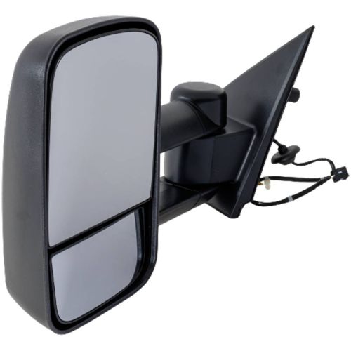 GM TRUCKS & VANS SILVERADO/PU 1500 (19 OLD STYLE) DOOR MIRROR LEFT (Driver Side) PWR/HTD/M-FOLD (TOW TYPE)(DUAL ARM)(NO SIGNAL IN GLASS)(BLK) OEM#22820397-PFM 2014-2015 PL#GM1320485