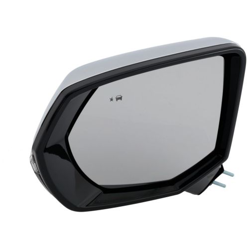 GM TRUCKS & VANS SUBURBAN DOOR MIRROR LEFT (Driver Side) PWR/HTD/SIGNAL/PUDDLE LAMP/MEMORY/P-FOLD (W/BSD)(CHROME CVR) OEM#84977315-PFM 2021-2024 PL#GM1320674