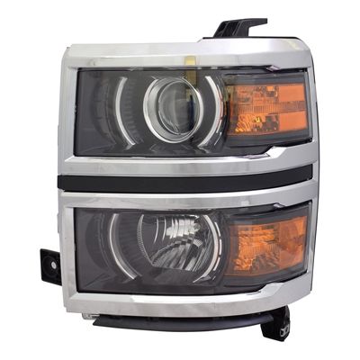 GM TRUCKS & VANS SILVERADO/PU 1500  (19 OLD STYLE) HEAD LAMP ASSY LEFT (Driver Side) (W/PROJECTOR) OEM#84036798 2014-2015 PL#GM2502389