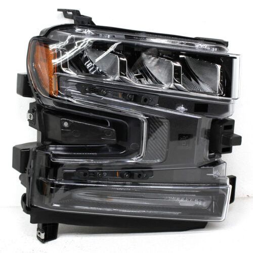 GM TRUCKS & VANS SILVERADO/PU 1500 (22 OLD STYLE) HEAD LAMP ASSY RIGHT (Passenger Side) (LED)(CHROME BEZEL) OEM#85567927 2019-2022 PL#GM2503497