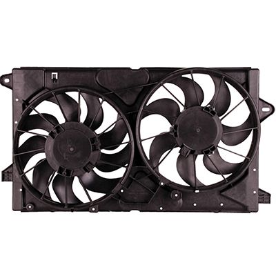 CADILLAC XTS RADIATOR & A/C FAN ASSEMBLY (DUAL FAN)(EXC VSPORT MDL)(WO/TWIN TURBO) OEM#20970655-PFM 2013-2019 PL#GM3115250