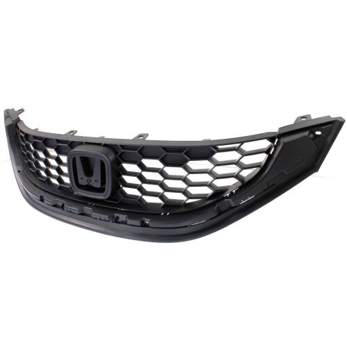 HONDA CIVIC SEDAN GRILLE TEXT BLACK 1.8L OEM#71121TR3A01 2013-2015 PL#HO1200216