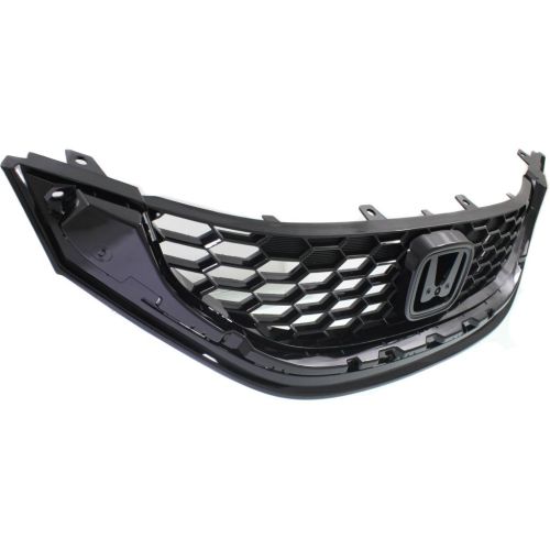 HONDA CIVIC SEDAN GRILLE PTD BLACK 1.8L EX / 2.4L Si **CAPA** OEM#71121TR3A11 2013-2015 PL#HO1200218C