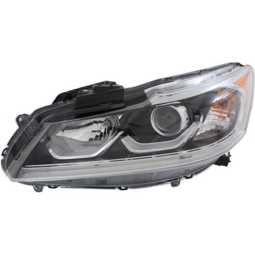 HONDA ACCORD SEDAN HEAD LAMP ASSEMBLY LEFT (Driver Side) (HALOGEN) W/LED DRL**CAPA** OEM#33150T2AA81 2016-2017 PL#HO2502169C