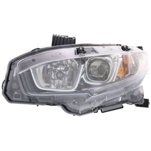 HONDA CIVIC SEDAN HEAD LAMP ASSEMBLY LEFT (Driver Side) (HALOGEN) OEM#33150TBAA01 2016-2019 PL#HO2502173