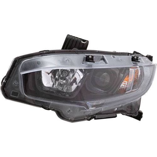 HONDA CIVIC SEDAN  HEAD LAMP ASSY LEFT (Driver Side) (HALOGEN)(BLACK BEZEL)**CAPA** OEM#33150TBAA31 2019-2021 PL#HO2502192C