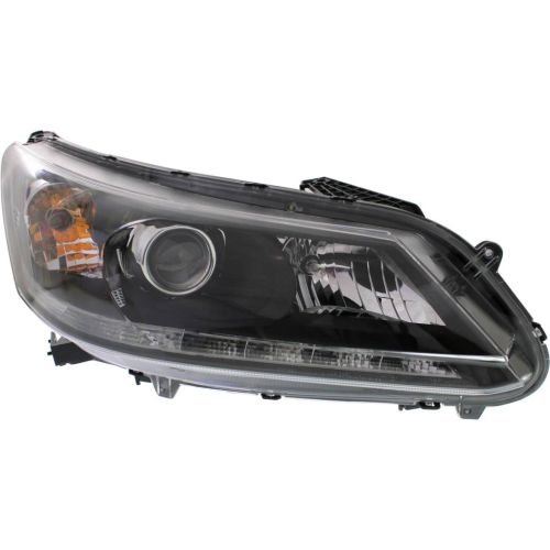 HONDA ACCORD SEDAN HEAD LAMP ASSEMBLY RIGHT (Passenger Side) (6 CYL)(HALOGEN)(LED DAYTIME RUNNING) OEM#33100T2AA11 2013-2015 PL#HO2503156