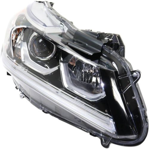 HONDA ACCORD SEDAN HEAD LAMP ASSEMBLY RIGHT (Passenger Side) (HALOGEN)(WO/LED DRL) LX **CAPA** OEM#33100T2AA61 2016-2017 PL#HO2503168C