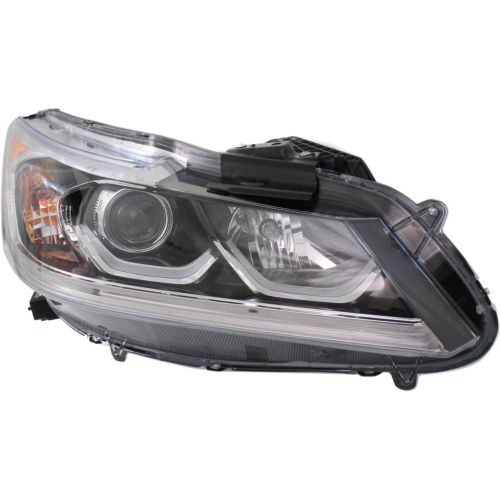 HONDA ACCORD SEDAN HEAD LAMP ASSEMBLY RIGHT (Passenger Side) (HALOGEN) W/LED DRL**CAPA** OEM#33100T2AA81 2016-2017 PL#HO2503169C