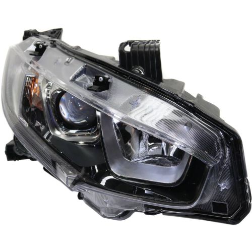 HONDA CIVIC HATCHBACK (EXC TYPE R) HEAD LAMP ASSEMBLY RIGHT (Passenger Side) (HALOGEN) **CAPA** OEM#33100TBAA01 2017-2019 PL#HO2503173C