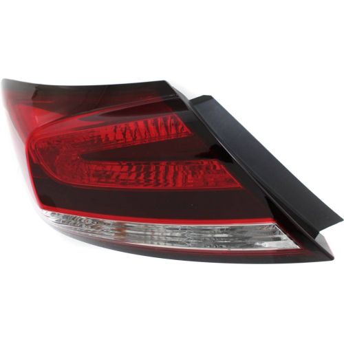 HONDA CIVIC COUPE TAIL LAMP ASSEMBLY LEFT (Driver Side)**CAPA** OEM#33550TS8A51 2014-2015 PL#HO2800187C