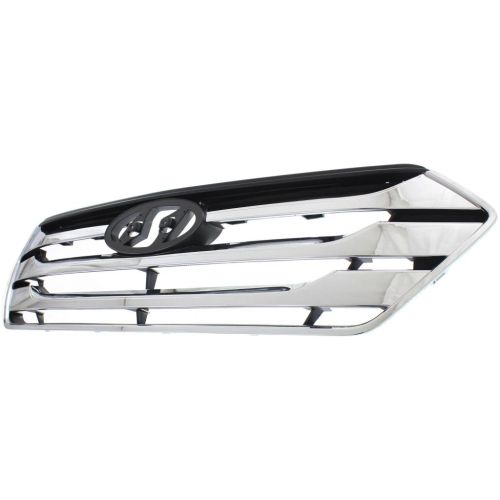 HYUNDAI SANTA FE SPORT (2.0/2.4L) GRILLE ASSEMBLY CHR/BLK & WCHR MLDGS OEM#863502W010 2013-2016 PL#HY1200163