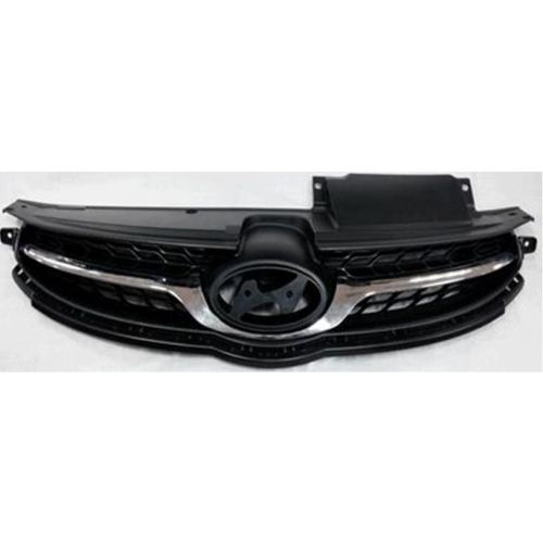 HYUNDAI ELANTRA SEDAN  GRILLE BLACK W/1 PC CHROME MLDG (GLS)[PFM][use LTD MDL Emblem] OEM#863503X000 2011-2013 PL#HY1200166