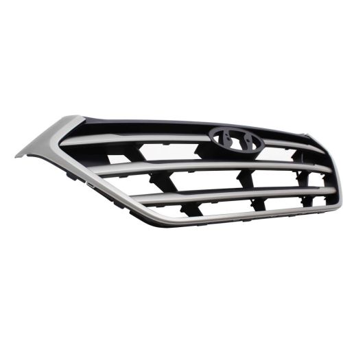 HYUNDAI TUCSON  GRILLE SILVER/BLACK BAR W/SILVER FRAME(To 5-16-16) OEM#86350D3000RAM 2016-2017 PL#HY1200189