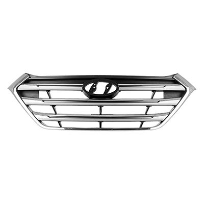 HYUNDAI TUCSON  GRILLE SILVER/CHROME BAR W/CHROME FRAME(To 5-16-16)(LIMITED) OEM#86350D3100CR 2016-2017 PL#HY1200190