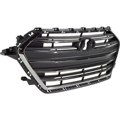 HYUNDAI ELANTRA SEDAN GRILLE BLACK W/SMOKED-CHR MOLDING (WO/AUTO CRUISE) OEM#86350F3100 2017-2018 PL#HY1200200