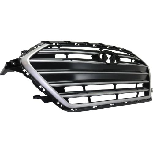 HYUNDAI ELANTRA SEDAN  GRILLE BLACK W/SILVER MLDG (KOREA)(EXC SPORT) OEM#86350F2000 2017-2018 PL#HY1200203