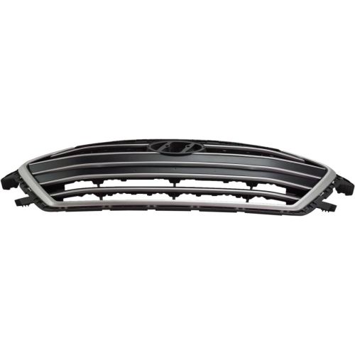 HYUNDAI ELANTRA SEDAN GRILLE BLACK W/SILVER MOLDING (USA) OEM#86350F3000 2017-2018 PL#HY1200204