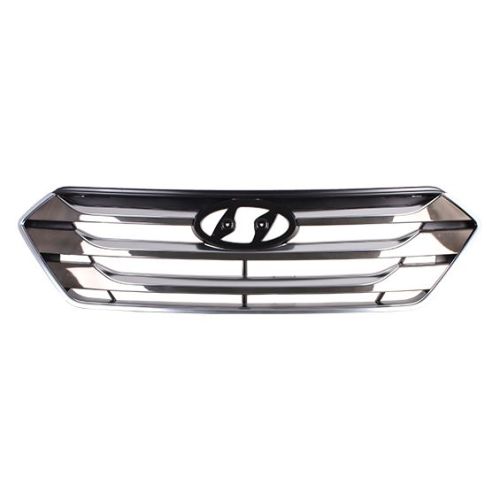 HYUNDAI SANTA FE SPORT  (2.0/2.4L) GRILLE ASSY CHROME/BLACK W/SATIN-CHROME BAR MLDG OEM#863504Z110 2015-2016 PL#HY1200238