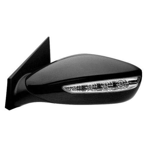 HYUNDAI SONATA HYBRID DOOR MIRROR LEFT (Driver Side) PWR/HTD/SIGNAL (GLOSS-BLACK BASE)(PTM) OEM#876104R130 2011-2015 PL#HY1320212