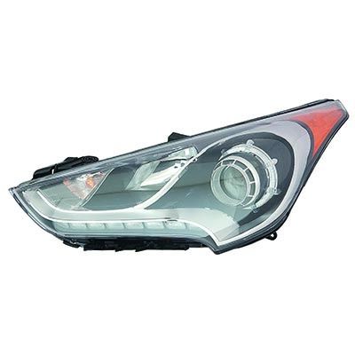 HYUNDAI VELOSTER HEAD LAMP ASSEMBLY LEFT (Driver Side) (W/TURBO)(W/ PROJECTOR)**CAPA** OEM#921012V110 2012-2017 PL#HY2502170C