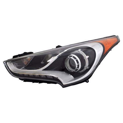 HYUNDAI VELOSTER HEAD LAMP ASSY LEFT (Driver Side) (Driver Side) (W/TURBO)(PROJECTOR TYPE) OEM#921012V110 2012-2017 PL#HY2502170