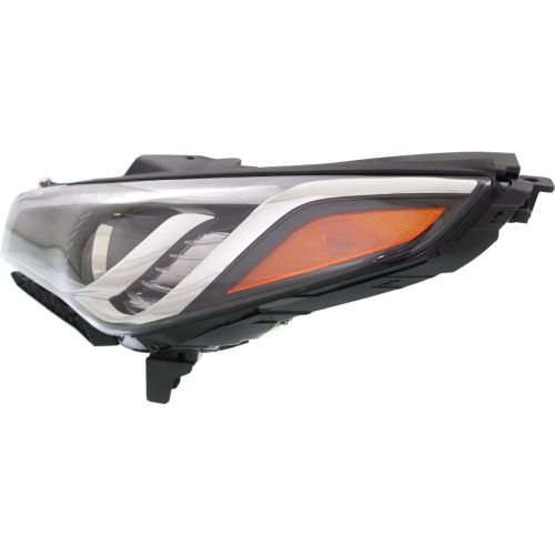 HYUNDAI SONATA HEAD LAMP ASSEMBLY LEFT (Driver Side) (HALOGEN)(EXC SE/ECO)(LED DRL IN BMPER) **CAPA** OEM#92101C2000 2015-2017 PL#HY2502183C