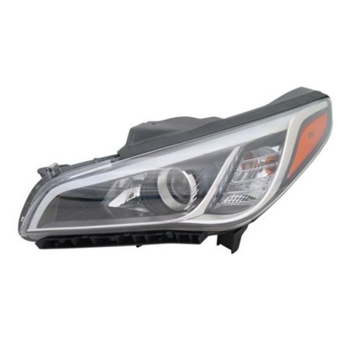HYUNDAI SONATA HEAD LAMP ASSY LEFT (Driver Side) (HALOGEN)(EXC 16-17 SE/ECO)(LED DRL IN BMPER)**NSF** OEM#92101C2000 2015-2017 PL#HY2502183N