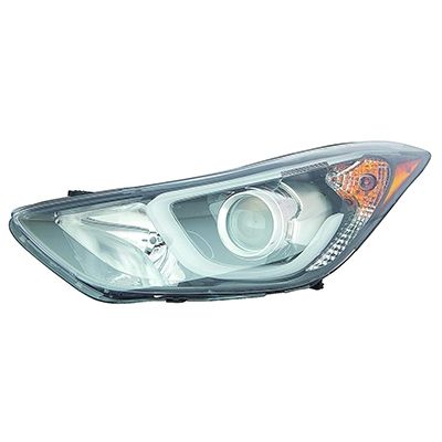 HYUNDAI ELANTRA COUPE  HEAD LAMP ASSY LEFT (Driver Side) (W/ LED) OEM#921013X450 2013-2014 PL#HY2502188