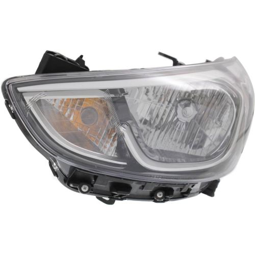 HYUNDAI ACCENT HATCHBACK  HEAD LAMP ASSY LEFT (Driver Side) (HALOGEN) OEM#921011R710 2015-2017 PL#HY2502192