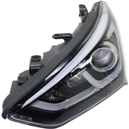 HYUNDAI SANTA FE SPORT  (2.0/2.4L) HEAD LAMP ASSY LEFT (Driver Side) (HALOGEN)(PROJECTOR)(W/LED ACCENT) OEM#921014Z500 2017-2018 PL#HY2502205