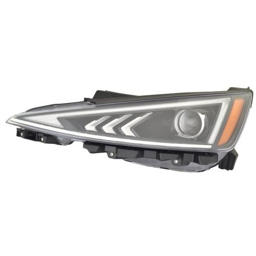 HYUNDAI ELANTRA SEDAN HEAD LAMP ASSY LEFT (Driver Side) (HALOGEN)(W/LED DRL) **CAPA** OEM#92101F2640 2019-2020 PL#HY2502240C