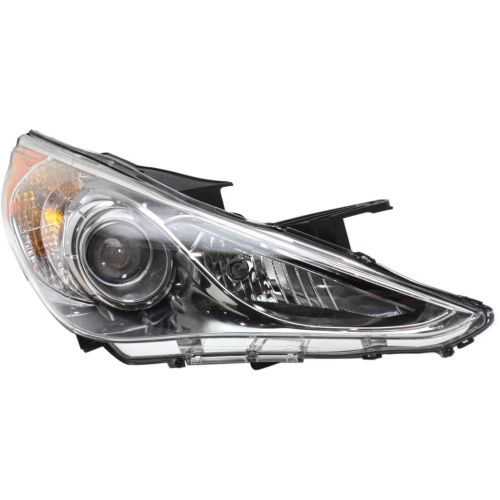 HYUNDAI SONATA HEAD LAMP ASSEMBLY RIGHT (Passenger Side) (HALOGEN) (SE/LTD)(CHR BEZEL) OEM#921023Q100 2011-2014 PL#HY2503157