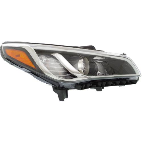 HYUNDAI SONATA HEAD LAMP ASSEMBLY RIGHT (Passenger Side) (HALOGEN)(EXC SE/ECO)(LED DRL IN BMPER) **CAPA** OEM#92102C2000 2015-2017 PL#HY2503183C